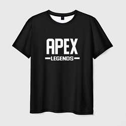 Мужская футболка Apex legends logo white