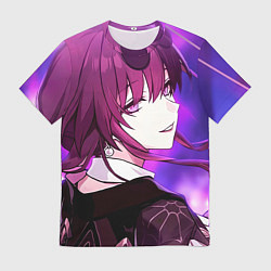 Мужская футболка Honkai Star Rail Kafka violet light