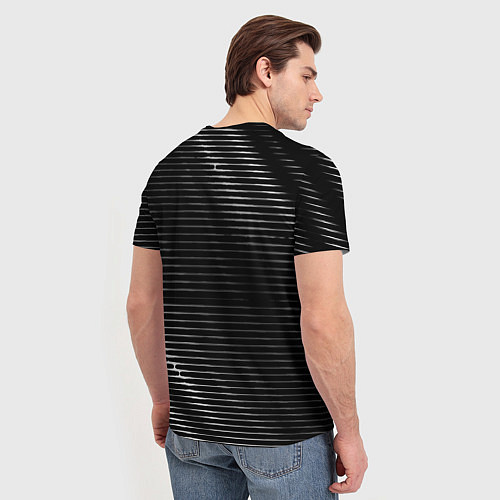 Мужская футболка Stumble Guys metal game lines / 3D-принт – фото 4