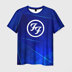 Мужская футболка Foo Fighters blue poly