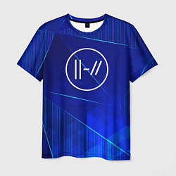 Мужская футболка Twenty One Pilots blue poly