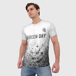 Футболка мужская Green Day - white gradient посередине, цвет: 3D-принт — фото 2