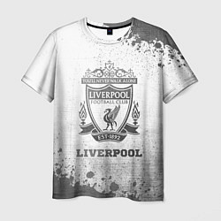 Мужская футболка Liverpool - white gradient