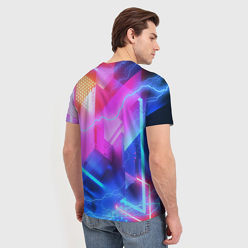 Мужская футболка Cyberpunk samurai storm / 3D-принт – фото 4