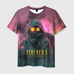 Мужская футболка Stalker 2 радиоактивный дым