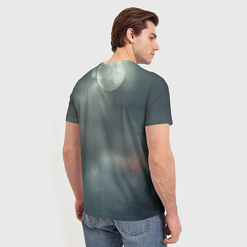 Мужская футболка Stalker 2 взрыв вышки / 3D-принт – фото 4