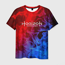 Мужская футболка Horizon zero dawn fire gradient