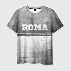 Мужская футболка Roma - grey gradient посередине