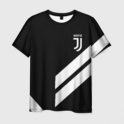 Футболка мужская Juventus line white, цвет: 3D-принт