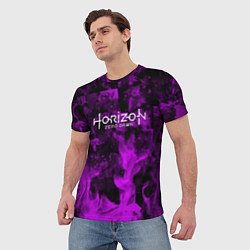 Футболка мужская Horizon: Zero Dawn flame neon steel, цвет: 3D-принт — фото 2