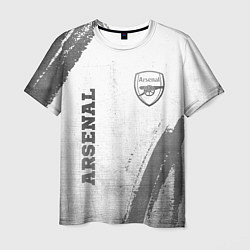 Футболка мужская Arsenal - white gradient вертикально, цвет: 3D-принт