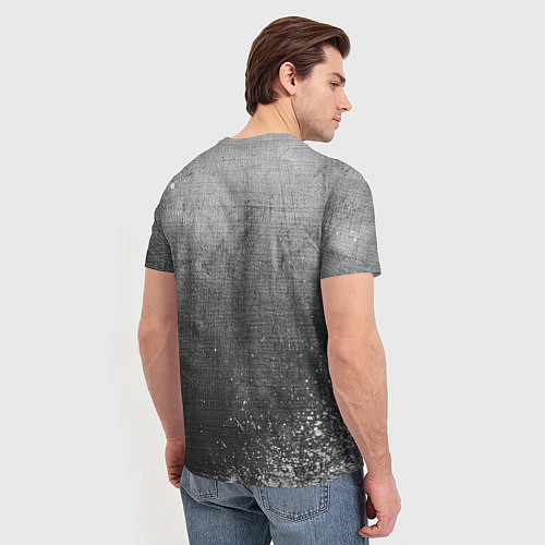 Мужская футболка Ozzy Osbourne - grey gradient / 3D-принт – фото 4