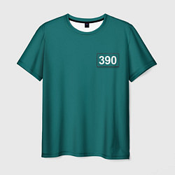 Мужская футболка Игрок 390 - Игра в кальмара