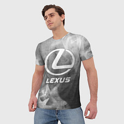 Футболка мужская Lexus - grey gradient, цвет: 3D-принт — фото 2