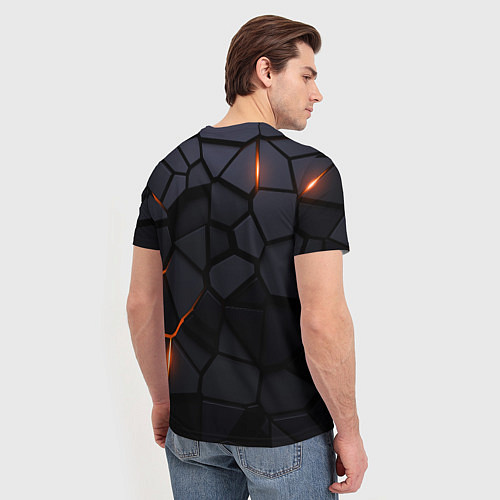 Мужская футболка KTM - плиты с эффектом свечения / 3D-принт – фото 4