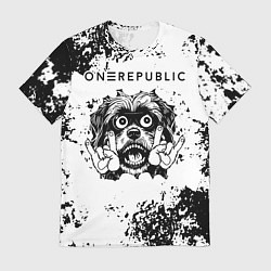 Мужская футболка OneRepublic - рок пес