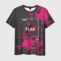 Мужская футболка Think plan do