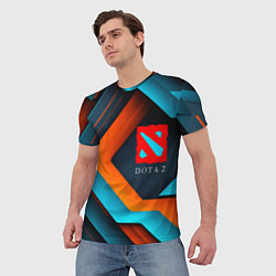 Футболка мужская Dota 2 абстракция из линий, цвет: 3D-принт — фото 2