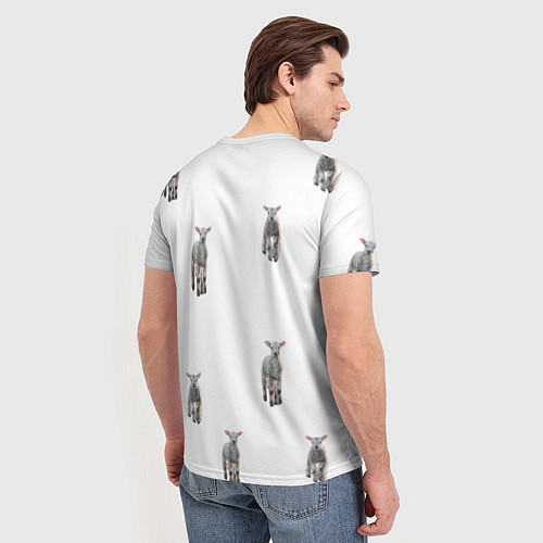 Мужская футболка Ягнята овцы / 3D-принт – фото 4