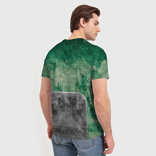 Мужская футболка Ретроавтомобиль / 3D-принт – фото 4