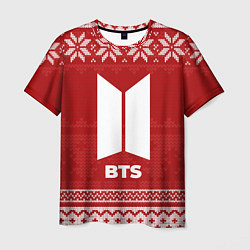 Мужская футболка Новогодний BTS