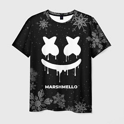 Футболка мужская Снежный Marshmello, цвет: 3D-принт