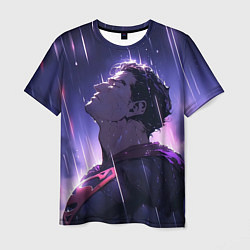Футболка мужская Superman - Neon rain, цвет: 3D-принт