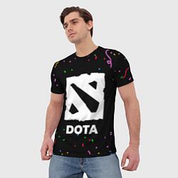 Футболка мужская Dota конфети, цвет: 3D-принт — фото 2