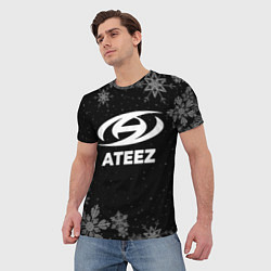 Футболка мужская Снежный Ateez, цвет: 3D-принт — фото 2