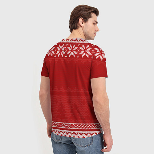 Мужская футболка Новогодний Juventus / 3D-принт – фото 4