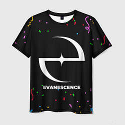 Мужская футболка Evanescence конфети