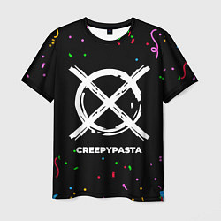 Мужская футболка CreepyPasta конфети