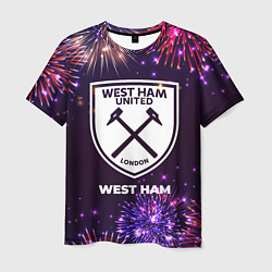 Мужская футболка Праздничный West Ham