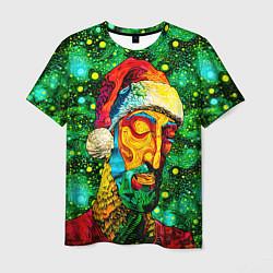 Мужская футболка Ded Moroz: pop-art-brut-nouveau pointillism