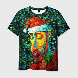 Мужская футболка Ded Moroz: pop-art-brut-nouveau pointillism