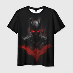 Мужская футболка Neon Batman in the dark