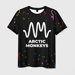 Футболка мужская Arctic Monkeys конфети, цвет: 3D-принт