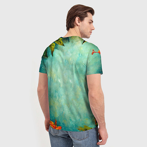 Мужская футболка Колибри в природе / 3D-принт – фото 4