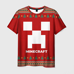 Мужская футболка Minecraft new year