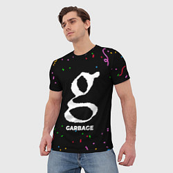 Футболка мужская Garbage конфети, цвет: 3D-принт — фото 2