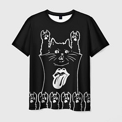 Мужская футболка Rolling Stones: cat rock