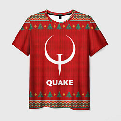 Мужская футболка Quake new year