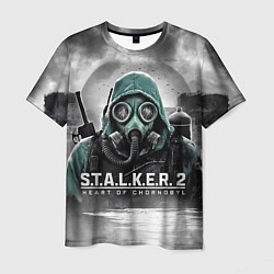 Мужская футболка Stalker 2 heart of Chornobyl radiation