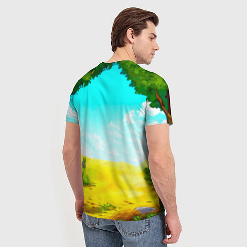 Мужская футболка Гиппопотамчик / 3D-принт – фото 4