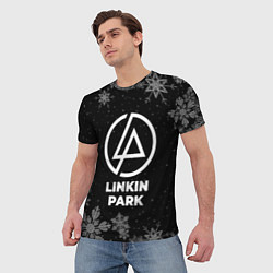 Футболка мужская Снежный Linkin Park, цвет: 3D-принт — фото 2