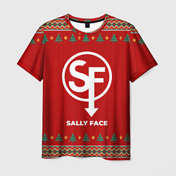 Футболка мужская Sally Face new year, цвет: 3D-принт