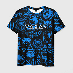 Мужская футболка The Witcher logo pattern