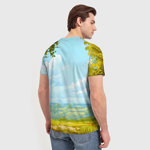 Мужская футболка Петушок / 3D-принт – фото 4