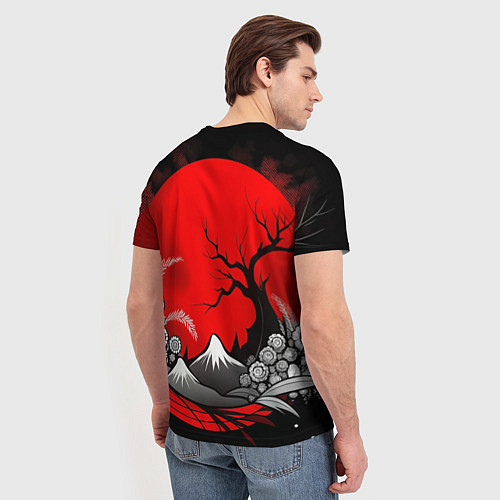 Мужская футболка Природа Японии - абстракция / 3D-принт – фото 4