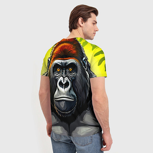 Мужская футболка Огромная горилла / 3D-принт – фото 4